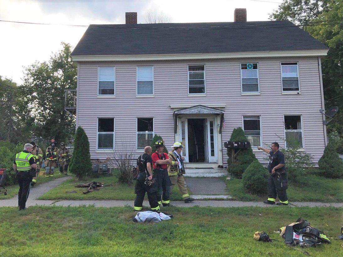 Laconia fire at apartment house